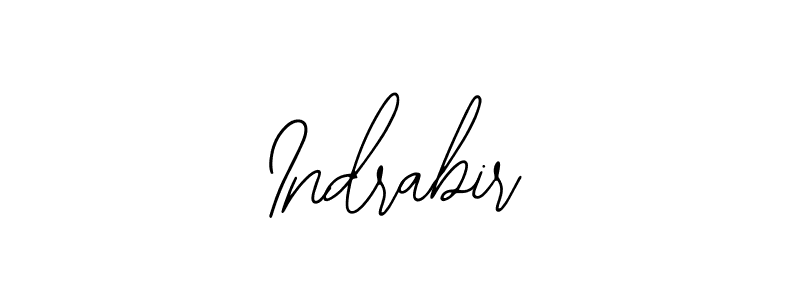 How to make Indrabir name signature. Use Bearetta-2O07w style for creating short signs online. This is the latest handwritten sign. Indrabir signature style 12 images and pictures png
