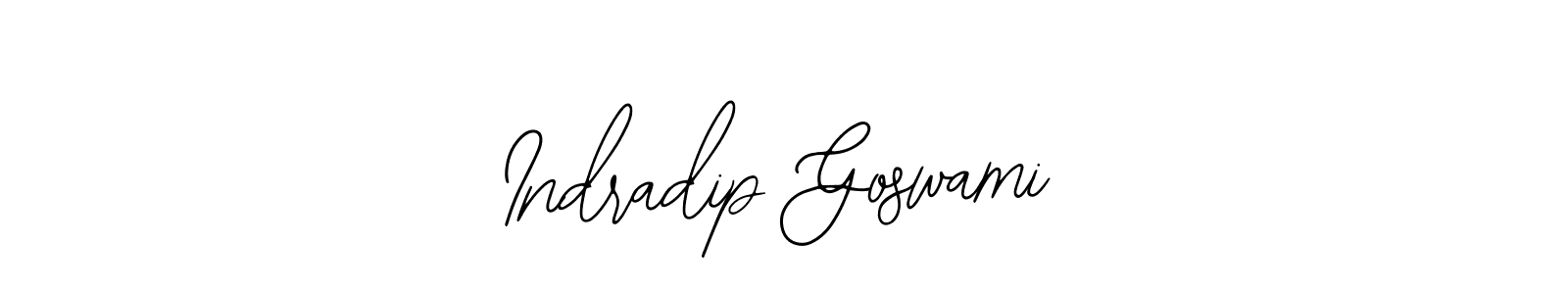 Bearetta-2O07w is a professional signature style that is perfect for those who want to add a touch of class to their signature. It is also a great choice for those who want to make their signature more unique. Get Indradip Goswami name to fancy signature for free. Indradip Goswami signature style 12 images and pictures png