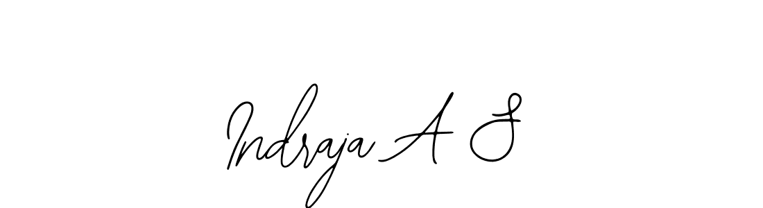 Design your own signature with our free online signature maker. With this signature software, you can create a handwritten (Bearetta-2O07w) signature for name Indraja A S. Indraja A S signature style 12 images and pictures png