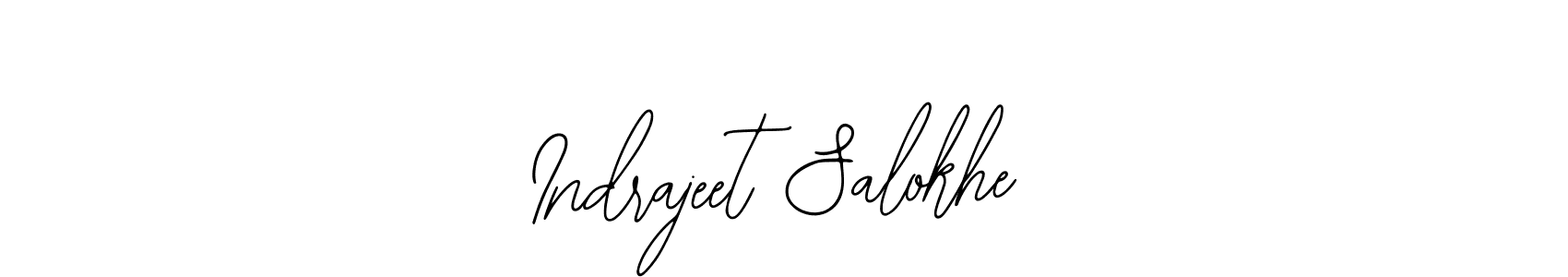 if you are searching for the best signature style for your name Indrajeet Salokhe. so please give up your signature search. here we have designed multiple signature styles  using Bearetta-2O07w. Indrajeet Salokhe signature style 12 images and pictures png