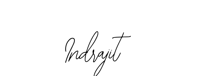 How to make Indrajit name signature. Use Bearetta-2O07w style for creating short signs online. This is the latest handwritten sign. Indrajit signature style 12 images and pictures png