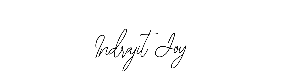 How to make Indrajit Joy name signature. Use Bearetta-2O07w style for creating short signs online. This is the latest handwritten sign. Indrajit Joy signature style 12 images and pictures png