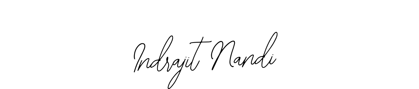 Make a beautiful signature design for name Indrajit Nandi. With this signature (Bearetta-2O07w) style, you can create a handwritten signature for free. Indrajit Nandi signature style 12 images and pictures png