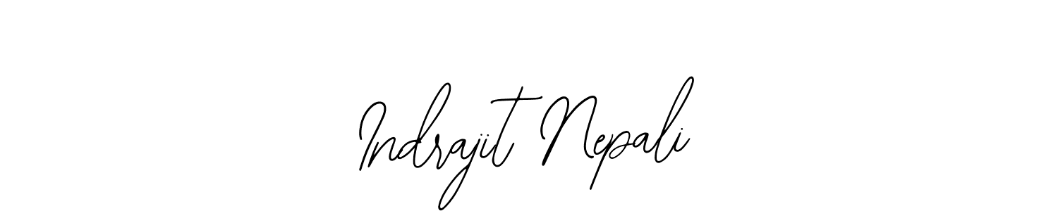 The best way (Bearetta-2O07w) to make a short signature is to pick only two or three words in your name. The name Indrajit Nepali include a total of six letters. For converting this name. Indrajit Nepali signature style 12 images and pictures png