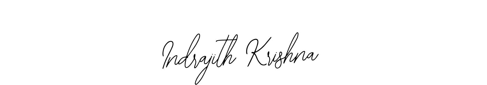 How to make Indrajith Krishna name signature. Use Bearetta-2O07w style for creating short signs online. This is the latest handwritten sign. Indrajith Krishna signature style 12 images and pictures png