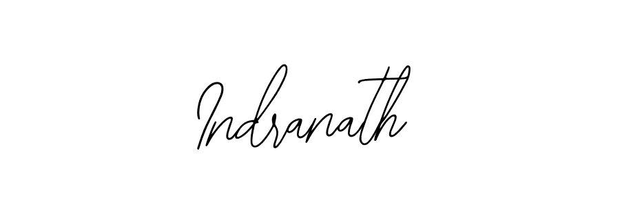 How to make Indranath name signature. Use Bearetta-2O07w style for creating short signs online. This is the latest handwritten sign. Indranath signature style 12 images and pictures png