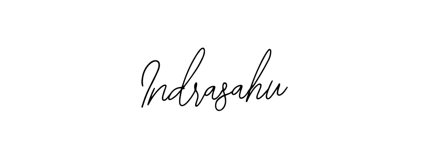 Use a signature maker to create a handwritten signature online. With this signature software, you can design (Bearetta-2O07w) your own signature for name Indrasahu. Indrasahu signature style 12 images and pictures png