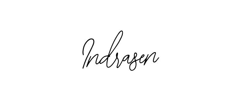 Design your own signature with our free online signature maker. With this signature software, you can create a handwritten (Bearetta-2O07w) signature for name Indrasen. Indrasen signature style 12 images and pictures png