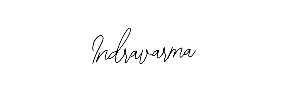 How to make Indravarma name signature. Use Bearetta-2O07w style for creating short signs online. This is the latest handwritten sign. Indravarma signature style 12 images and pictures png