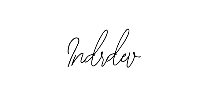 The best way (Bearetta-2O07w) to make a short signature is to pick only two or three words in your name. The name Indrdev include a total of six letters. For converting this name. Indrdev signature style 12 images and pictures png