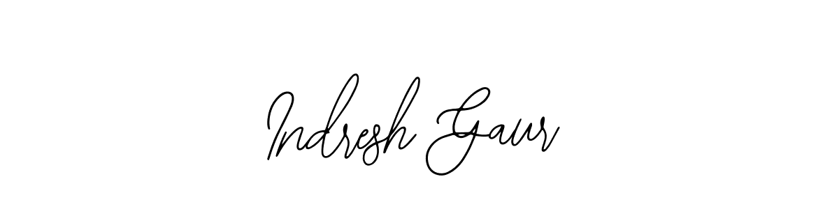 Also You can easily find your signature by using the search form. We will create Indresh Gaur name handwritten signature images for you free of cost using Bearetta-2O07w sign style. Indresh Gaur signature style 12 images and pictures png