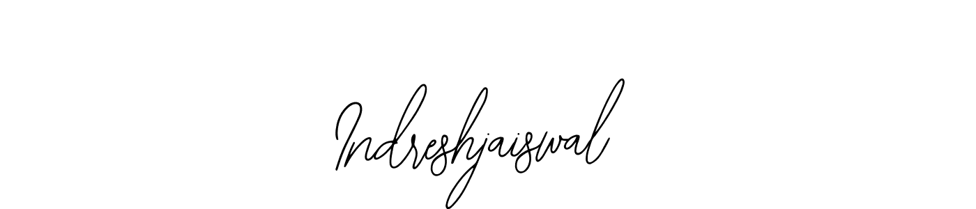 How to make Indreshjaiswal name signature. Use Bearetta-2O07w style for creating short signs online. This is the latest handwritten sign. Indreshjaiswal signature style 12 images and pictures png