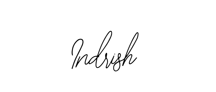 How to make Indrish signature? Bearetta-2O07w is a professional autograph style. Create handwritten signature for Indrish name. Indrish signature style 12 images and pictures png