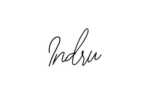 You should practise on your own different ways (Bearetta-2O07w) to write your name (Indru) in signature. don't let someone else do it for you. Indru signature style 12 images and pictures png