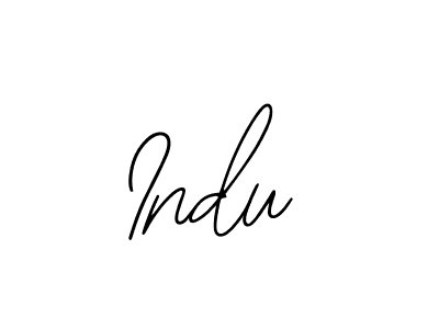 Indu stylish signature style. Best Handwritten Sign (Bearetta-2O07w) for my name. Handwritten Signature Collection Ideas for my name Indu. Indu signature style 12 images and pictures png