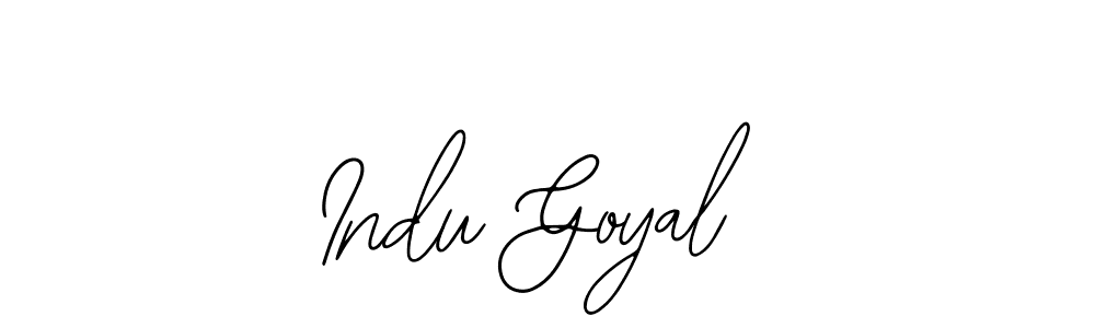 Similarly Bearetta-2O07w is the best handwritten signature design. Signature creator online .You can use it as an online autograph creator for name Indu Goyal. Indu Goyal signature style 12 images and pictures png