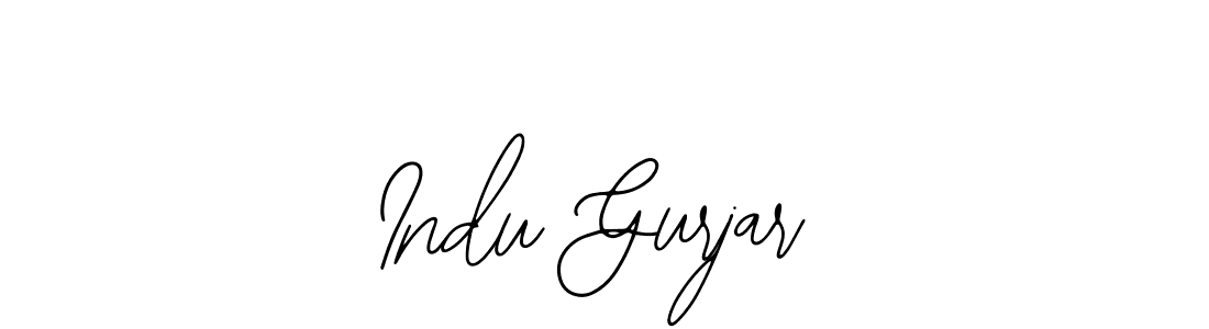 Create a beautiful signature design for name Indu Gurjar. With this signature (Bearetta-2O07w) fonts, you can make a handwritten signature for free. Indu Gurjar signature style 12 images and pictures png