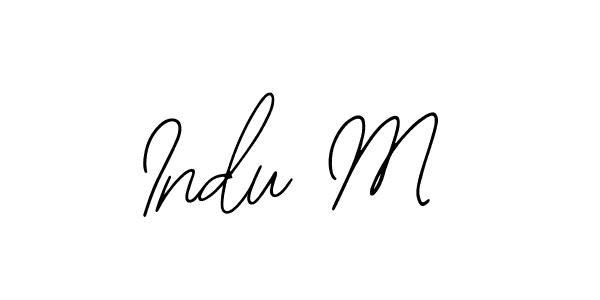 Once you've used our free online signature maker to create your best signature Bearetta-2O07w style, it's time to enjoy all of the benefits that Indu M name signing documents. Indu M signature style 12 images and pictures png