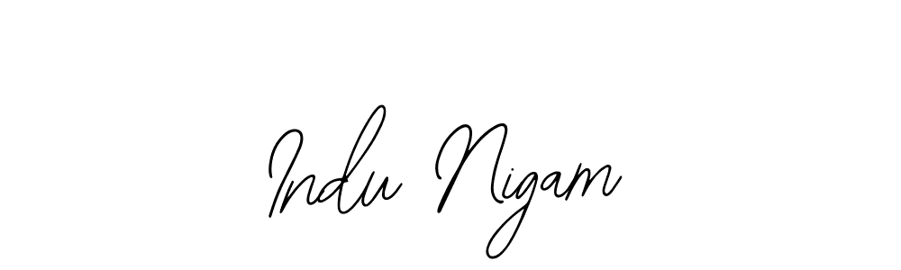 How to Draw Indu Nigam signature style? Bearetta-2O07w is a latest design signature styles for name Indu Nigam. Indu Nigam signature style 12 images and pictures png