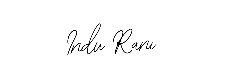 Design your own signature with our free online signature maker. With this signature software, you can create a handwritten (Bearetta-2O07w) signature for name Indu Rani. Indu Rani signature style 12 images and pictures png