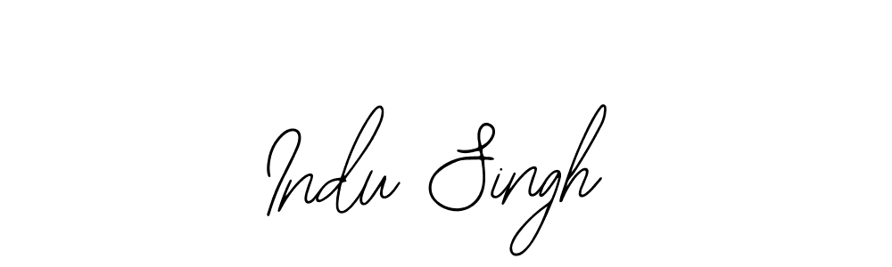Bearetta-2O07w is a professional signature style that is perfect for those who want to add a touch of class to their signature. It is also a great choice for those who want to make their signature more unique. Get Indu Singh name to fancy signature for free. Indu Singh signature style 12 images and pictures png