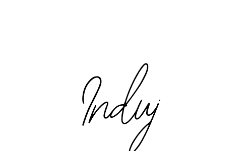 How to make Induj signature? Bearetta-2O07w is a professional autograph style. Create handwritten signature for Induj name. Induj signature style 12 images and pictures png