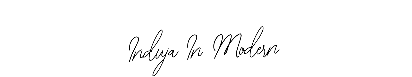 Similarly Bearetta-2O07w is the best handwritten signature design. Signature creator online .You can use it as an online autograph creator for name Induja In Modern. Induja In Modern signature style 12 images and pictures png