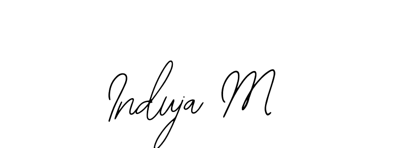 How to Draw Induja M signature style? Bearetta-2O07w is a latest design signature styles for name Induja M. Induja M signature style 12 images and pictures png