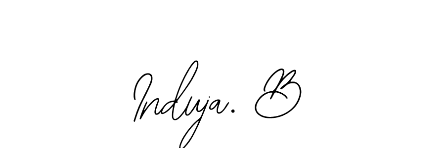 Design your own signature with our free online signature maker. With this signature software, you can create a handwritten (Bearetta-2O07w) signature for name Induja. B. Induja. B signature style 12 images and pictures png