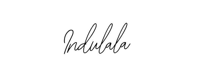 Use a signature maker to create a handwritten signature online. With this signature software, you can design (Bearetta-2O07w) your own signature for name Indulala. Indulala signature style 12 images and pictures png