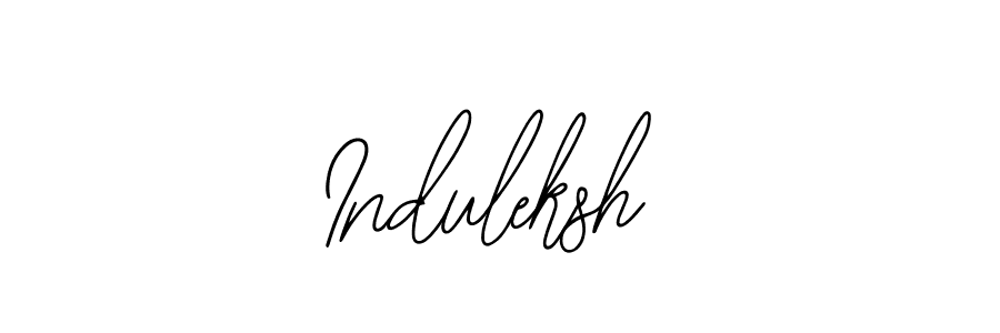 You should practise on your own different ways (Bearetta-2O07w) to write your name (Induleksh) in signature. don't let someone else do it for you. Induleksh signature style 12 images and pictures png