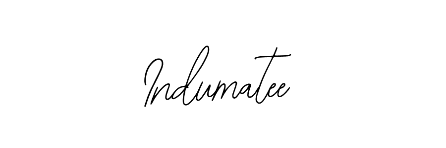 Indumatee stylish signature style. Best Handwritten Sign (Bearetta-2O07w) for my name. Handwritten Signature Collection Ideas for my name Indumatee. Indumatee signature style 12 images and pictures png