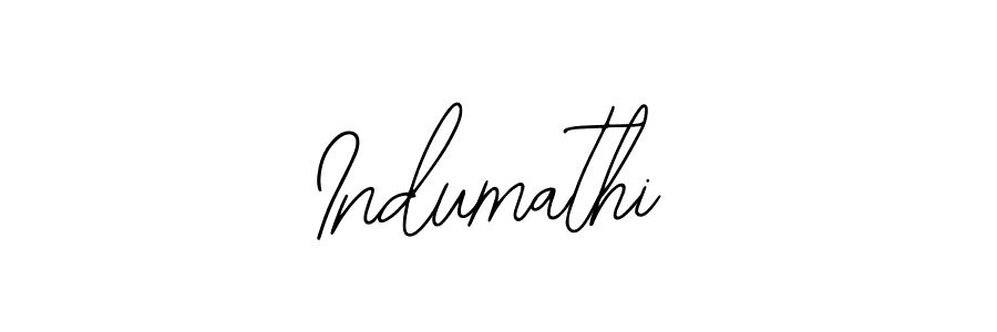 How to make Indumathi name signature. Use Bearetta-2O07w style for creating short signs online. This is the latest handwritten sign. Indumathi signature style 12 images and pictures png