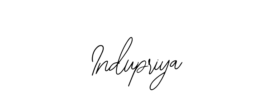 Use a signature maker to create a handwritten signature online. With this signature software, you can design (Bearetta-2O07w) your own signature for name Indupriya. Indupriya signature style 12 images and pictures png