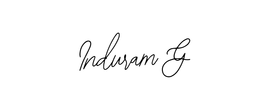 The best way (Bearetta-2O07w) to make a short signature is to pick only two or three words in your name. The name Induram G include a total of six letters. For converting this name. Induram G signature style 12 images and pictures png