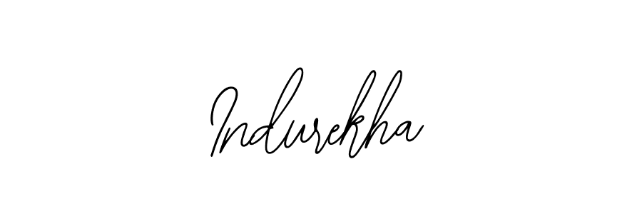 How to make Indurekha name signature. Use Bearetta-2O07w style for creating short signs online. This is the latest handwritten sign. Indurekha signature style 12 images and pictures png