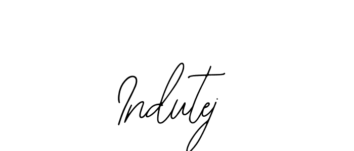 You should practise on your own different ways (Bearetta-2O07w) to write your name (Indutej) in signature. don't let someone else do it for you. Indutej signature style 12 images and pictures png