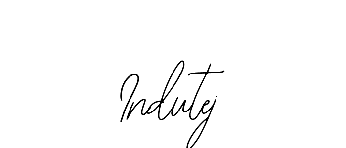 You should practise on your own different ways (Bearetta-2O07w) to write your name (Indutej) in signature. don't let someone else do it for you. Indutej signature style 12 images and pictures png