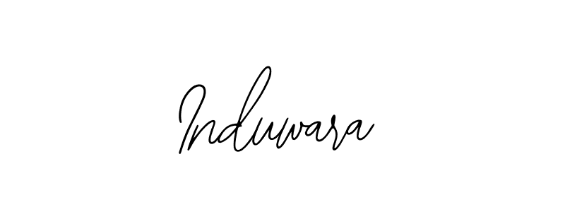 Bearetta-2O07w is a professional signature style that is perfect for those who want to add a touch of class to their signature. It is also a great choice for those who want to make their signature more unique. Get Induwara name to fancy signature for free. Induwara signature style 12 images and pictures png