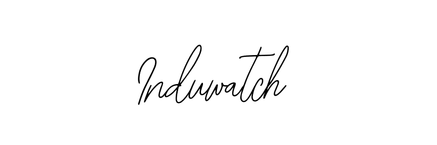 You should practise on your own different ways (Bearetta-2O07w) to write your name (Induwatch) in signature. don't let someone else do it for you. Induwatch signature style 12 images and pictures png