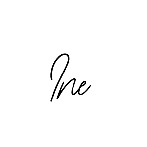 Ine stylish signature style. Best Handwritten Sign (Bearetta-2O07w) for my name. Handwritten Signature Collection Ideas for my name Ine. Ine signature style 12 images and pictures png