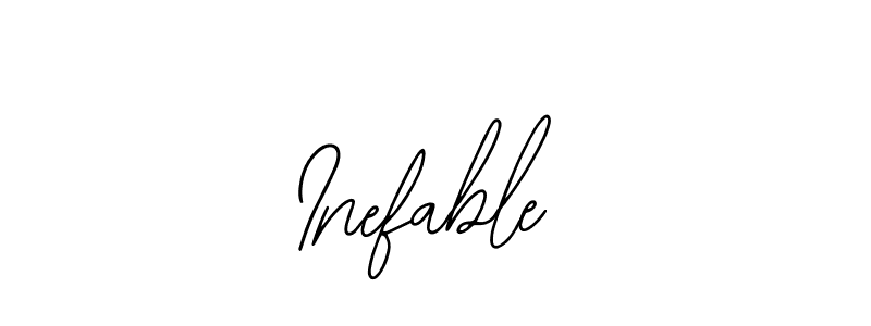 Inefable stylish signature style. Best Handwritten Sign (Bearetta-2O07w) for my name. Handwritten Signature Collection Ideas for my name Inefable. Inefable signature style 12 images and pictures png