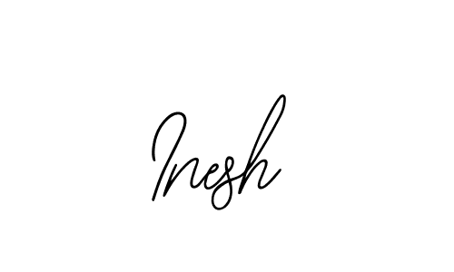 You should practise on your own different ways (Bearetta-2O07w) to write your name (Inesh) in signature. don't let someone else do it for you. Inesh signature style 12 images and pictures png