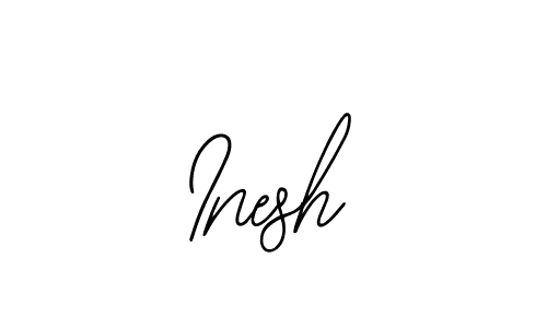 You should practise on your own different ways (Bearetta-2O07w) to write your name (Inesh) in signature. don't let someone else do it for you. Inesh signature style 12 images and pictures png