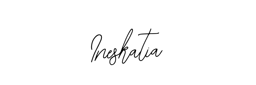 You should practise on your own different ways (Bearetta-2O07w) to write your name (Ineskatia) in signature. don't let someone else do it for you. Ineskatia signature style 12 images and pictures png