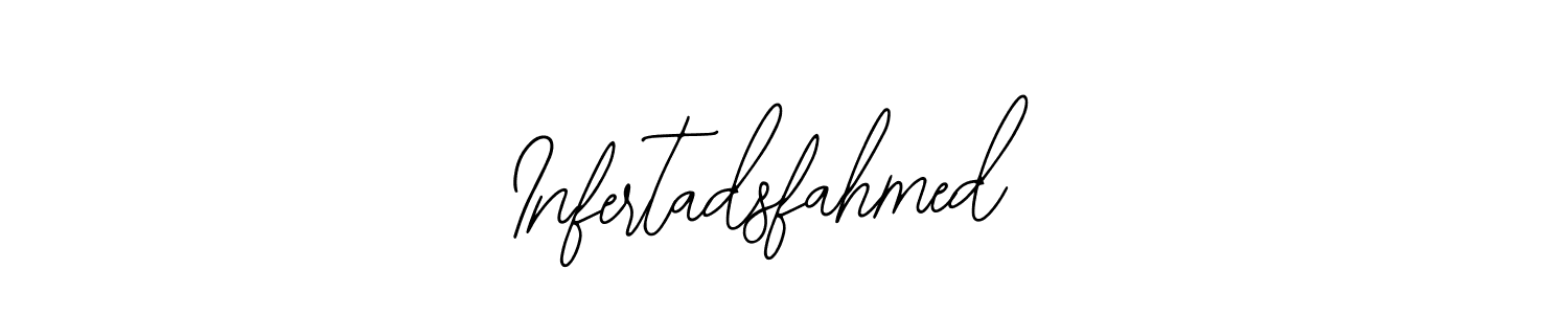 Similarly Bearetta-2O07w is the best handwritten signature design. Signature creator online .You can use it as an online autograph creator for name Infertadsfahmed. Infertadsfahmed signature style 12 images and pictures png