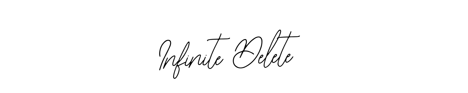 Also we have Infinite Delete name is the best signature style. Create professional handwritten signature collection using Bearetta-2O07w autograph style. Infinite Delete signature style 12 images and pictures png