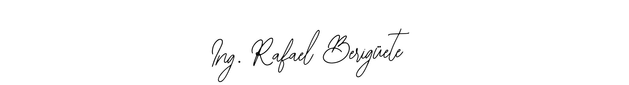 You can use this online signature creator to create a handwritten signature for the name Ing. Rafael Berigüete. This is the best online autograph maker. Ing. Rafael Berigüete signature style 12 images and pictures png