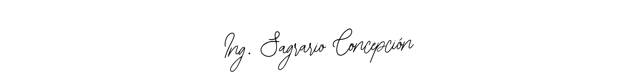 How to make Ing. Sagrario Concepción name signature. Use Bearetta-2O07w style for creating short signs online. This is the latest handwritten sign. Ing. Sagrario Concepción signature style 12 images and pictures png