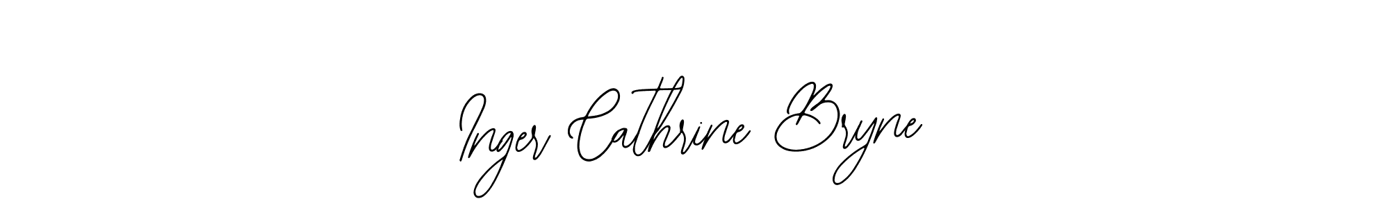 Also You can easily find your signature by using the search form. We will create Inger Cathrine Bryne name handwritten signature images for you free of cost using Bearetta-2O07w sign style. Inger Cathrine Bryne signature style 12 images and pictures png